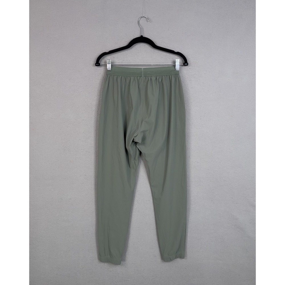 Gymshark Joggers Womens Medium Green Lightweight Stretch Windbreak Cuffed Pants - Picture 8 of 16